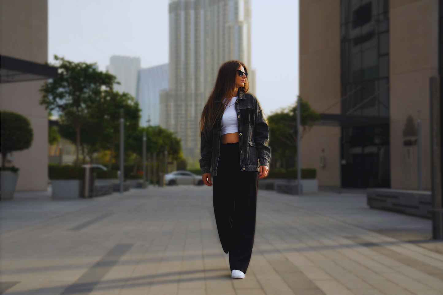 UNDONE - Rifľová bunda / SIVÁ