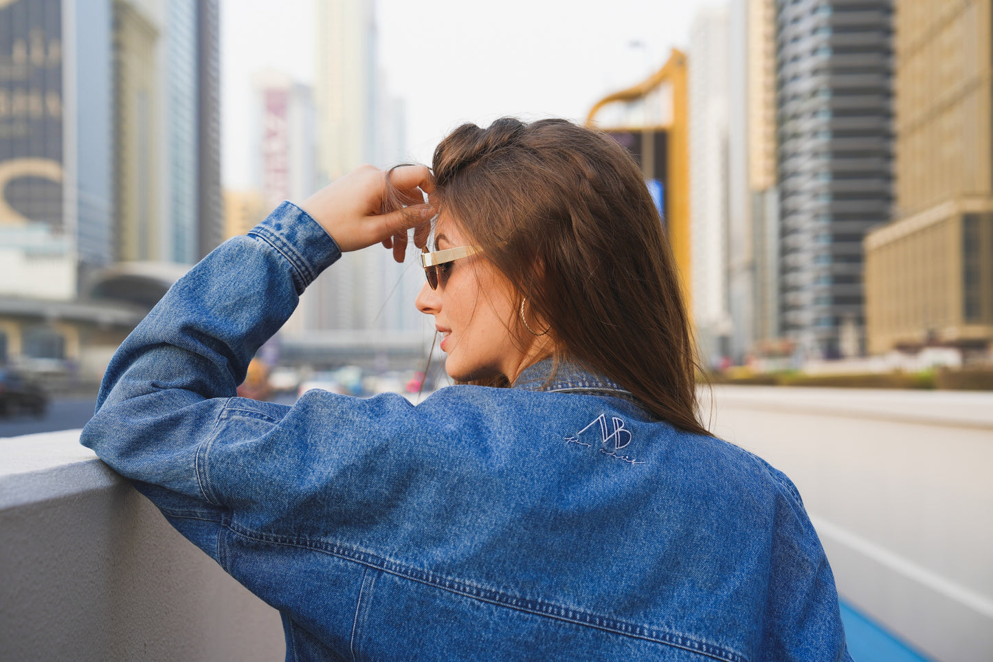 UNDONE - Rifľová bunda / TMAVOMODRÁ