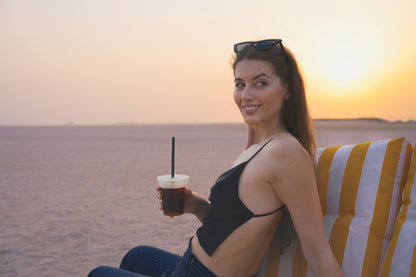 RAVE – Elegantný top z umelého hodvábu / ČIERNY